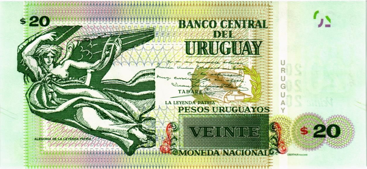 УРУГВАЙ 20 ПЕСО мини 2