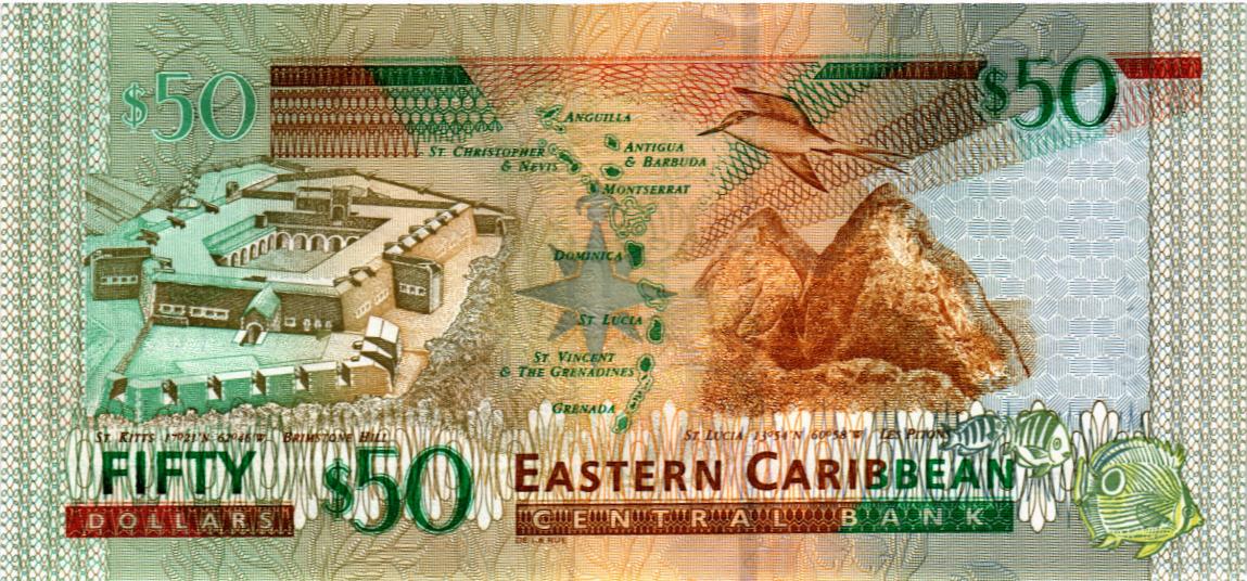 ВОСТОЧНЫЕ КАРИБЫ 50 ДОЛЛАРОВ (V - СЕНТ ВИНСЕНТ) мини 2