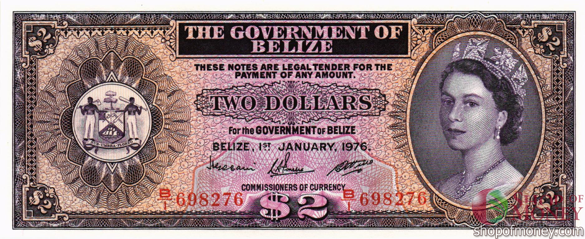 БЕЛИЗ 2 ДОЛЛАРА мини 1