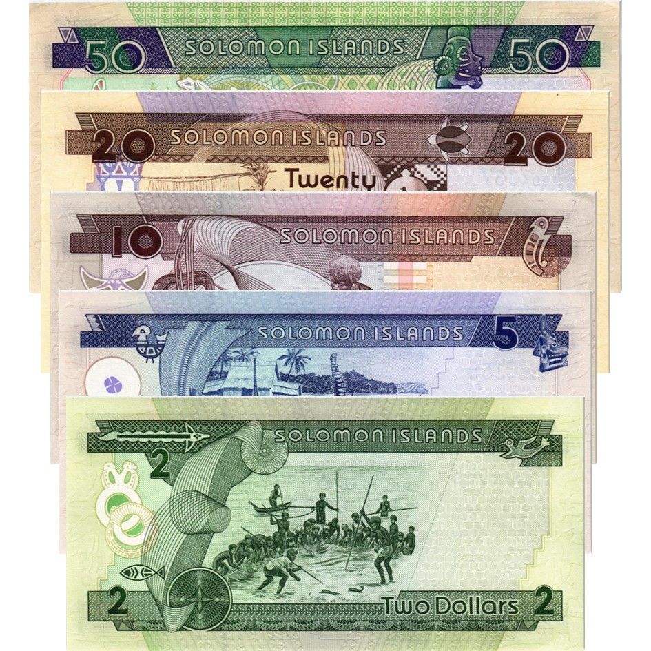 СОЛОМОНОВЫ ОСТРОВА НАБОР 2 5 10 20 50 мини 2