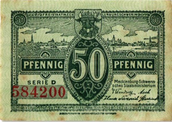 ГЕРМАНИЯ 50 ПФЕННИГОВ (НОТГЕЛЬД) мини 1