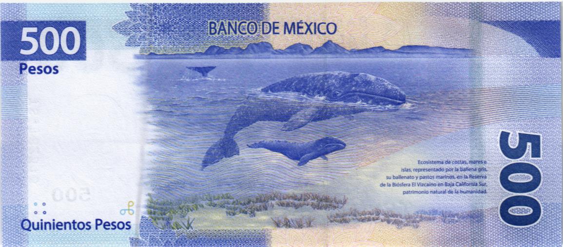 МЕКСИКА 500 ПЕСО (НАДПЕЧАТКА) мини 2