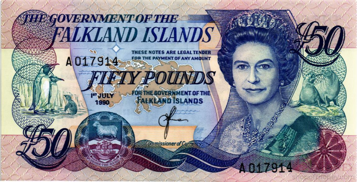 ФОЛКЛЕНДСКИЕ ОСТРОВА 50 ФУНТОВ мини 1