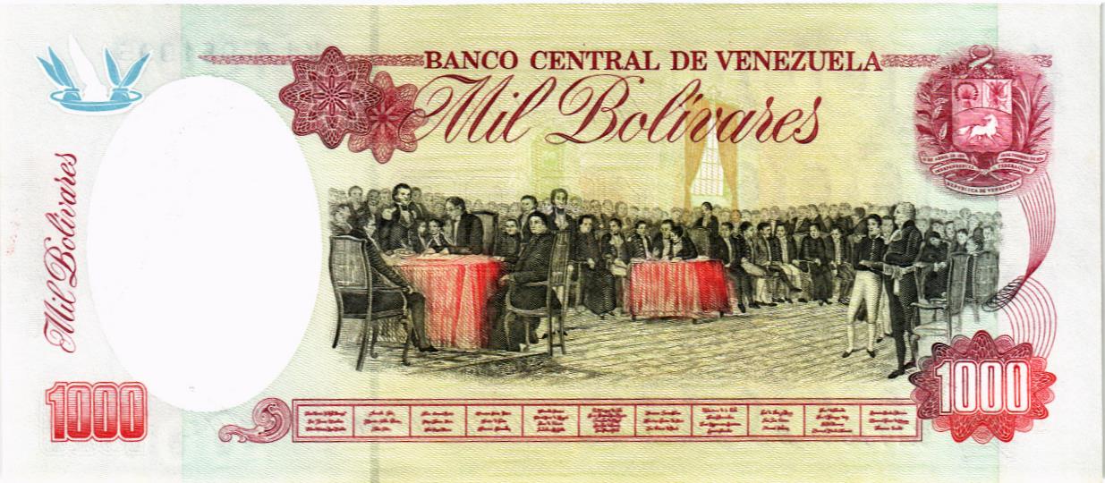 ВЕНЕСУЭЛА 1000 БОЛИВАР (05.02.1998) мини 2