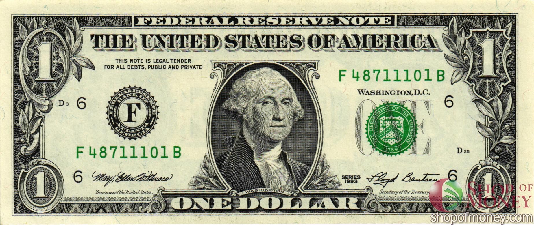 США 1 ДОЛЛАР (F-Атланта)