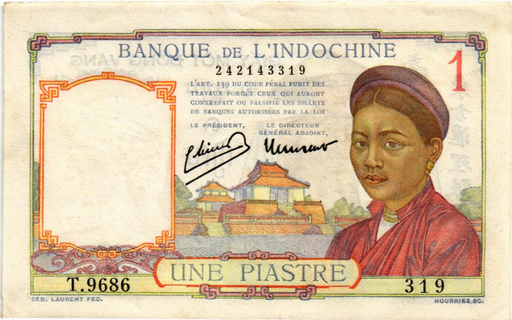 ФРАНЦУЗСКИЙ ИНДОКИТАЙ 1 ПИАСТР