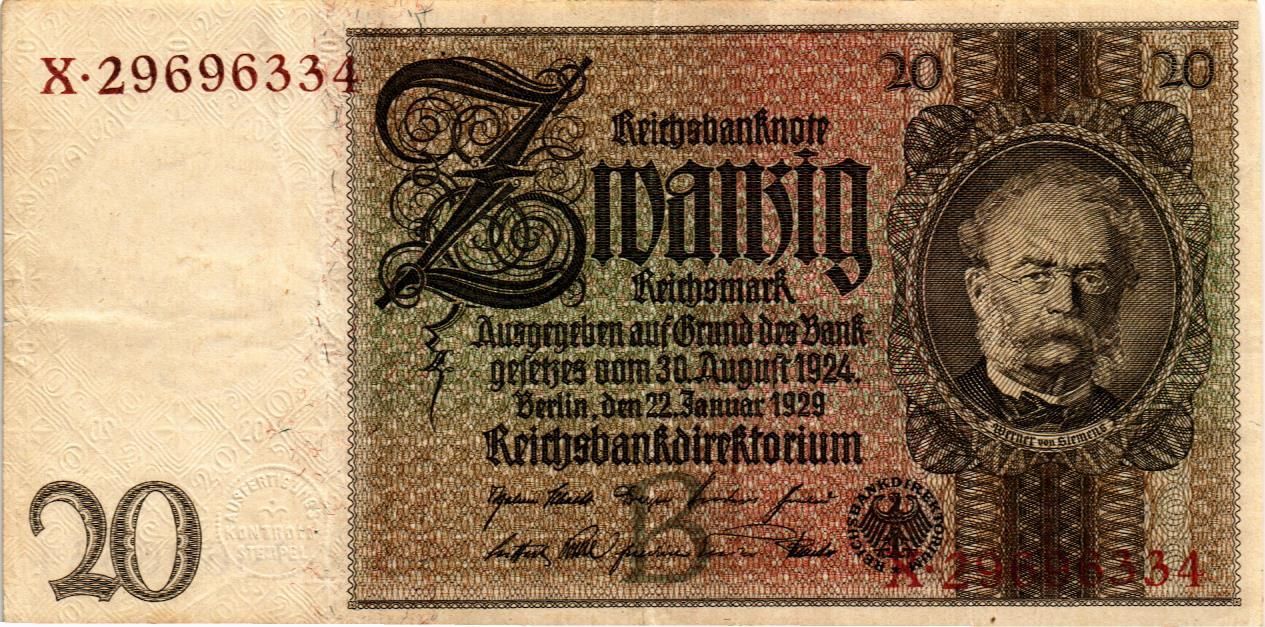 ГЕРМАНИЯ 20 МАРОК