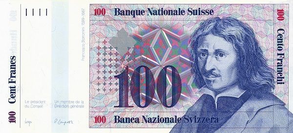 ШВЕЙЦАРИЯ 100 ФРАНКОВ мини 1