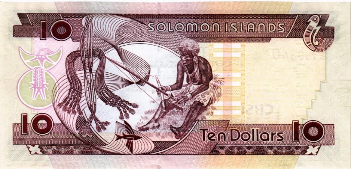 СОЛОМОНОВЫ ОСТРОВА 10 ДОЛЛАРОВ мини 2