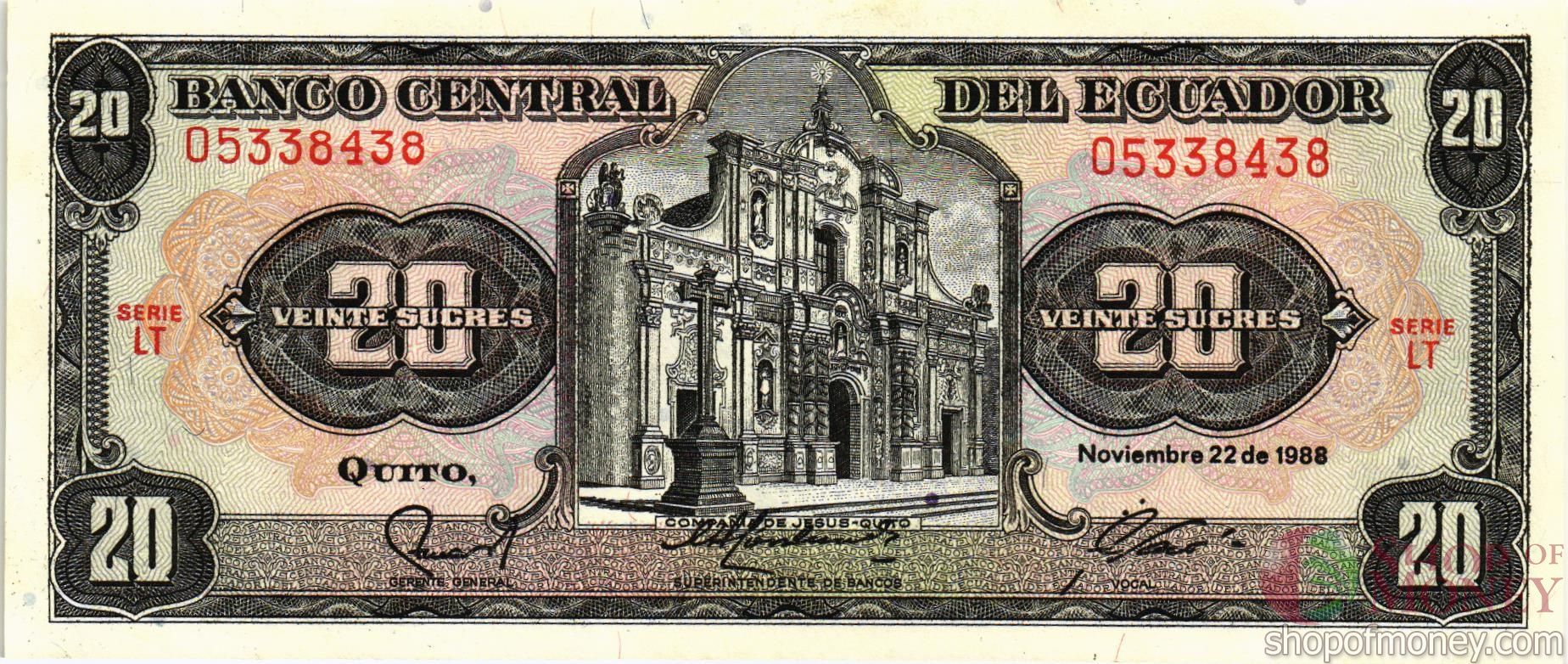 ЭКВАДОР 20 CУКРКЕ мини 1