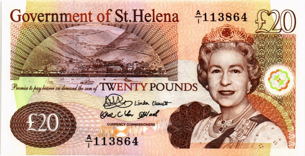 ОСТРОВ СВЯТОЙ ЕЛЕНЫ 20 ФУНТОВ мини 1