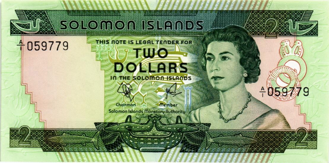 СОЛОМОНОВЫ ОСТРОВА 2 ДОЛЛАРА мини 1