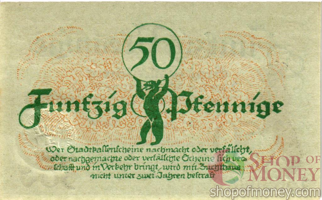 ГЕРМАНИЯ 50 ПФЕННИГОВ (НОТГЕЛЬД) мини 2