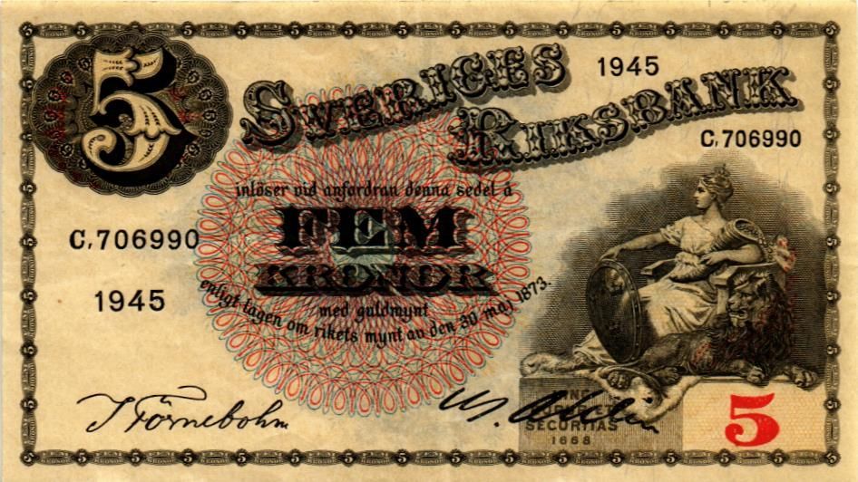 ШВЕЦИЯ 5 КРОН