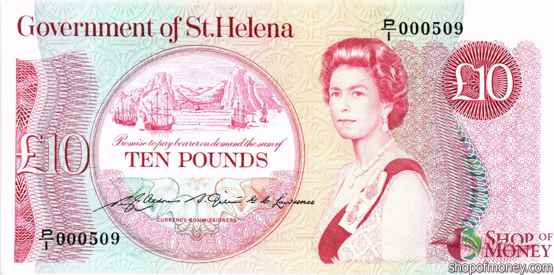 ОСТРОВ СВЯТОЙ ЕЛЕНЫ 10 ФУНТОВ мини 1