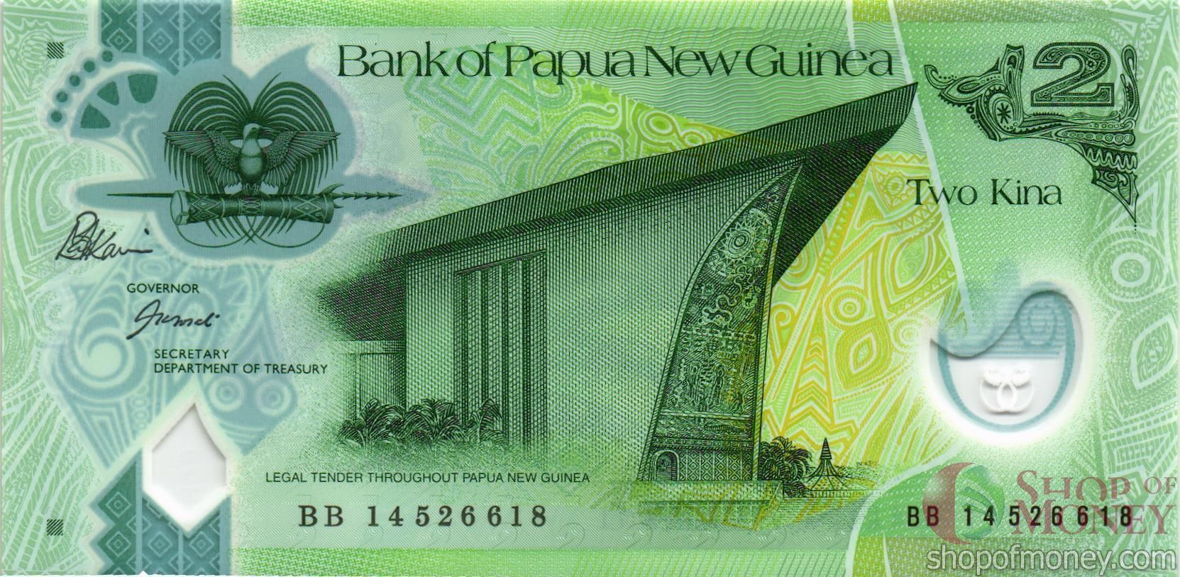ПАПУА-НОВАЯ ГВИНЕЯ 2 КИНА