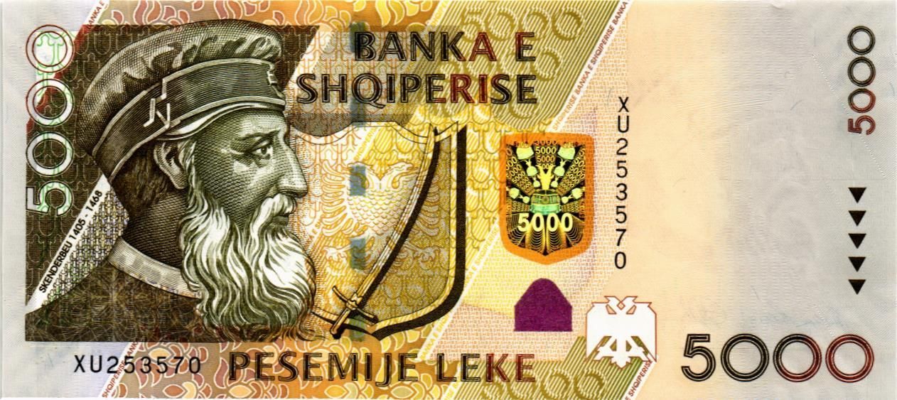 АЛБАНИЯ 5000 ЛЕК мини 1