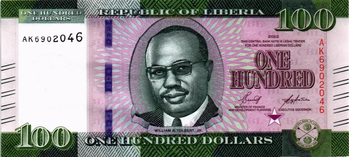 ЛИБЕРИЯ 100 ДОЛЛАРОВ