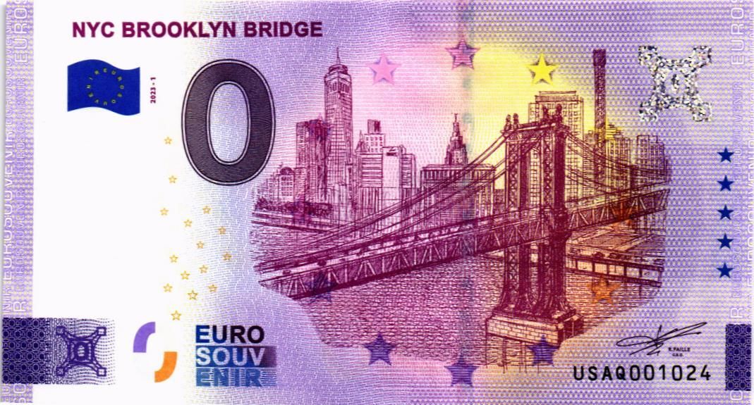 NYC BROOKLYN BRIDGE 0 ЕВРО