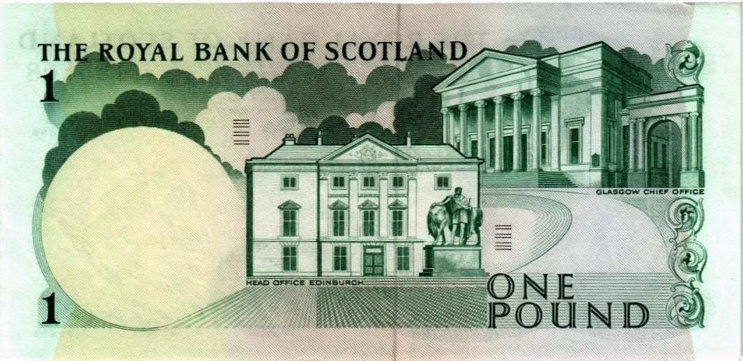 ШОТЛАНДИЯ 1 ФУНТ (THE ROYAL BANK OF SCOTLAND) мини 2