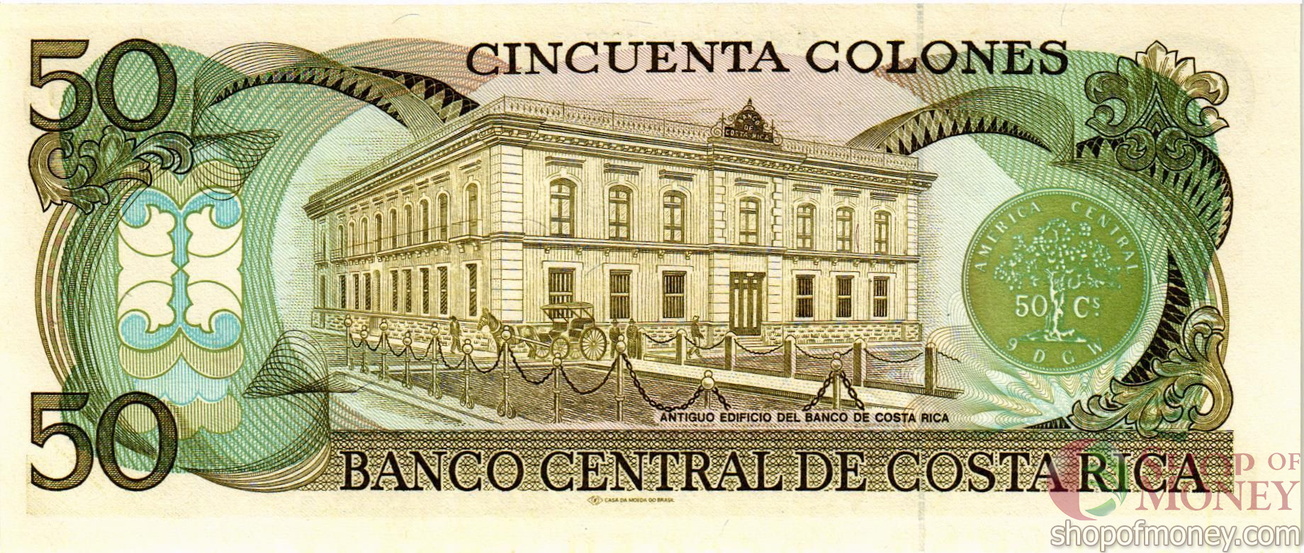 КОСТА-РИКА 50 КОЛОН мини 2