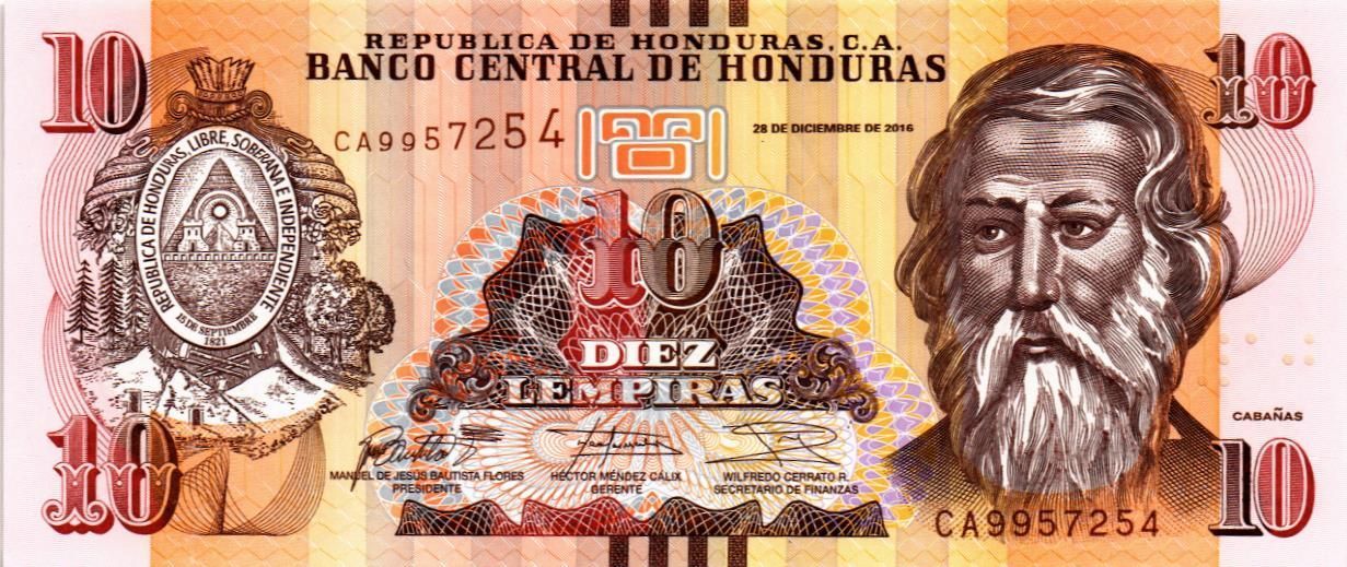 ГОНДУРАС 10 ЛЕМПИР