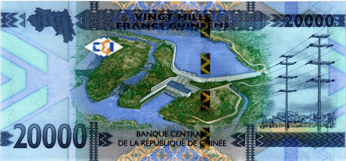 ГВИНЕЯ 20000 ФРАНКОВ мини 2
