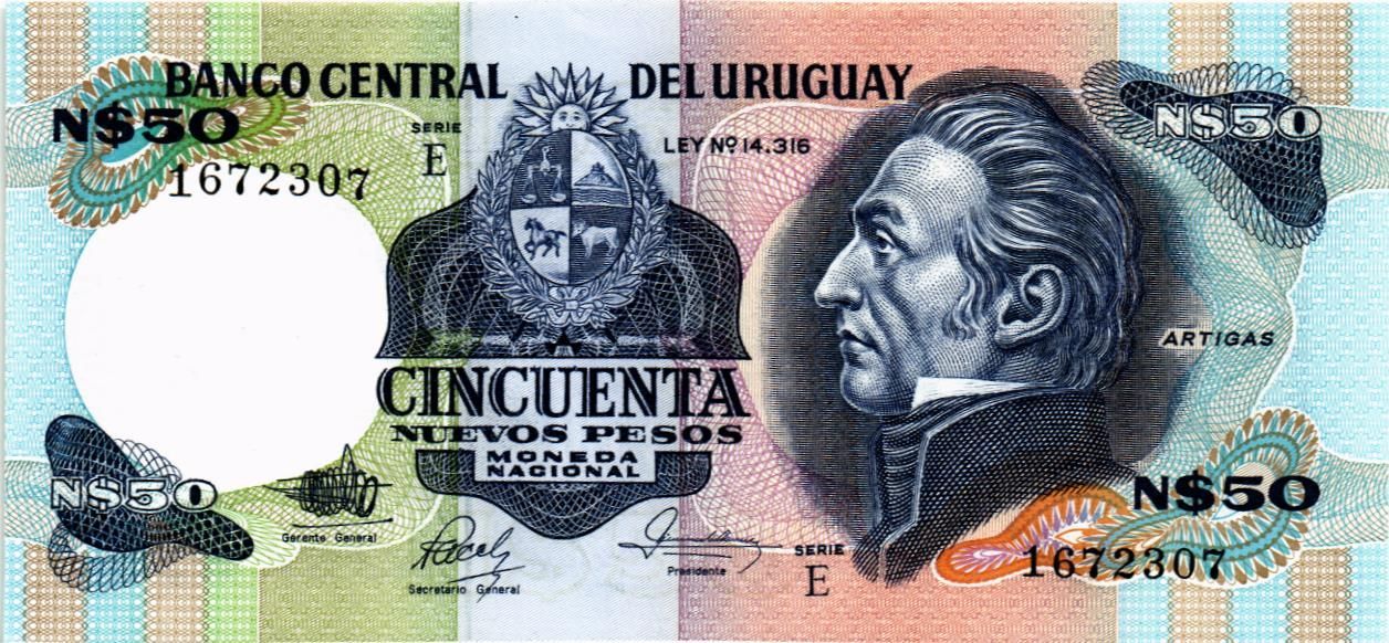 УРУГВАЙ 50 ПЕСО (E)