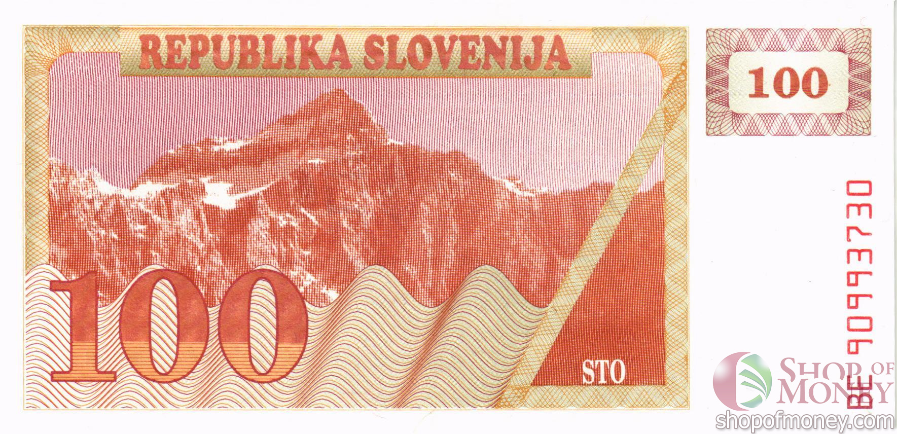 СЛОВЕНИЯ 100 ТОЛАРА мини 2