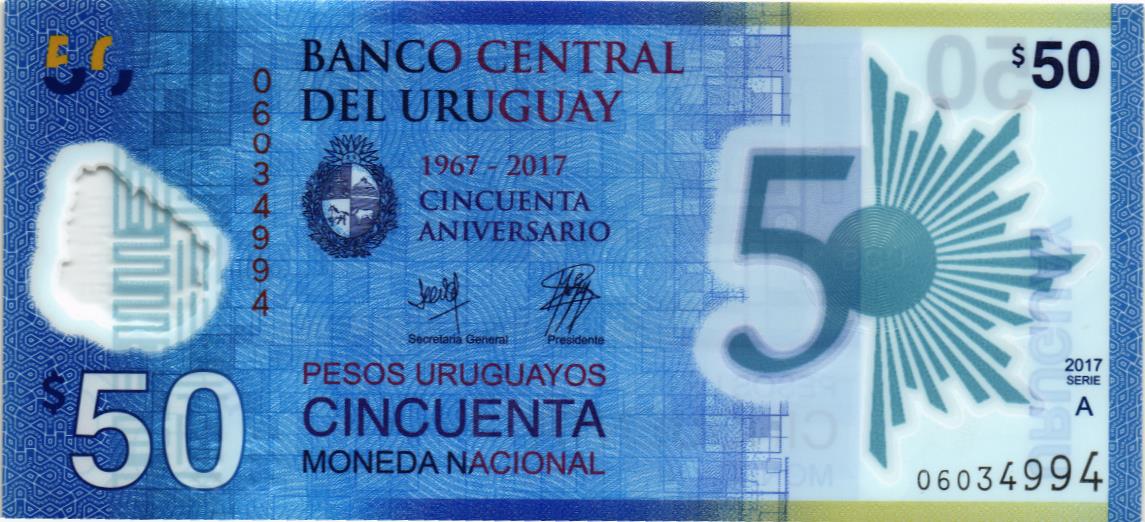 УРУГВАЙ 50 ПЕСО мини 1