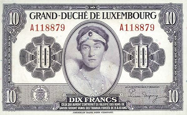 ЛЮКСЕМБУРГ 10 ФРАНКОВ мини 1