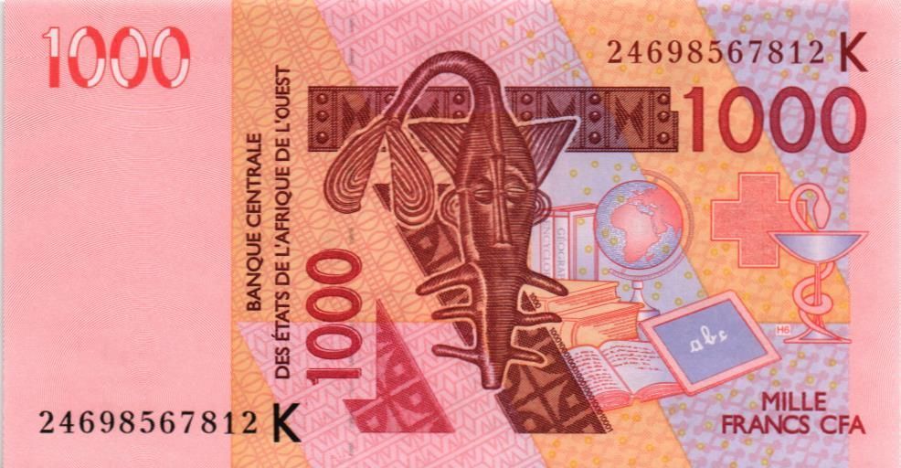 WAS - СЕНЕГАЛ 1000 ФРАНКОВ (K) мини 1