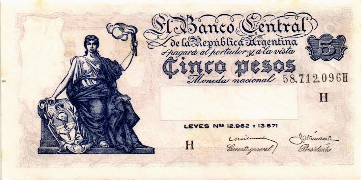 АРГЕНТИНА 5 ПЕСО мини 1