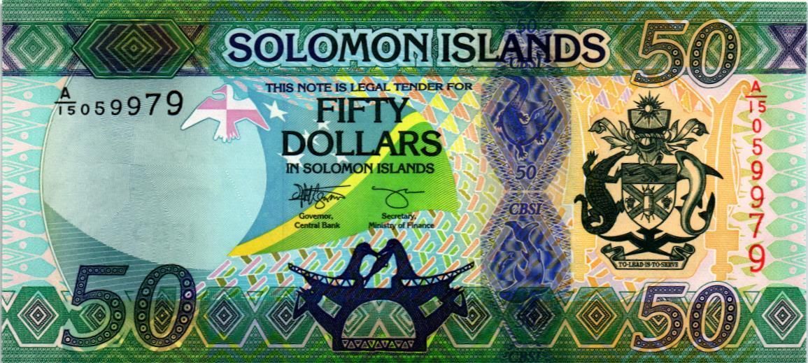 СОЛОМОНОВЫ ОСТРОВА 50 ДОЛЛАРОВ мини 1