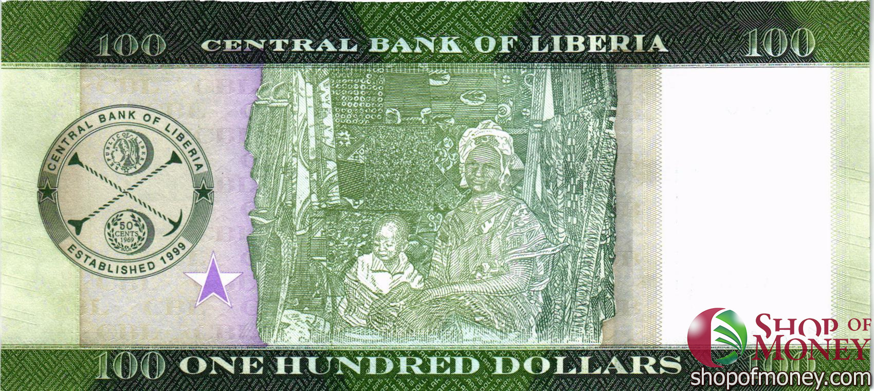 ЛИБЕРИЯ 100 ДОЛЛАРОВ мини 2