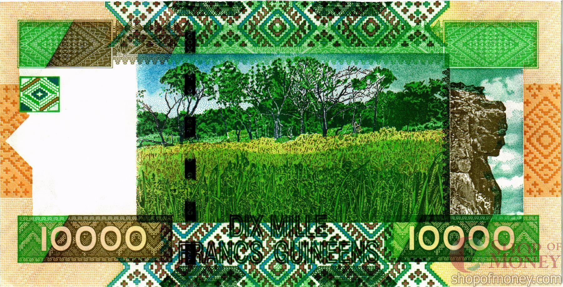 ГВИНЕЯ 10000 ФРАНКОВ мини 2