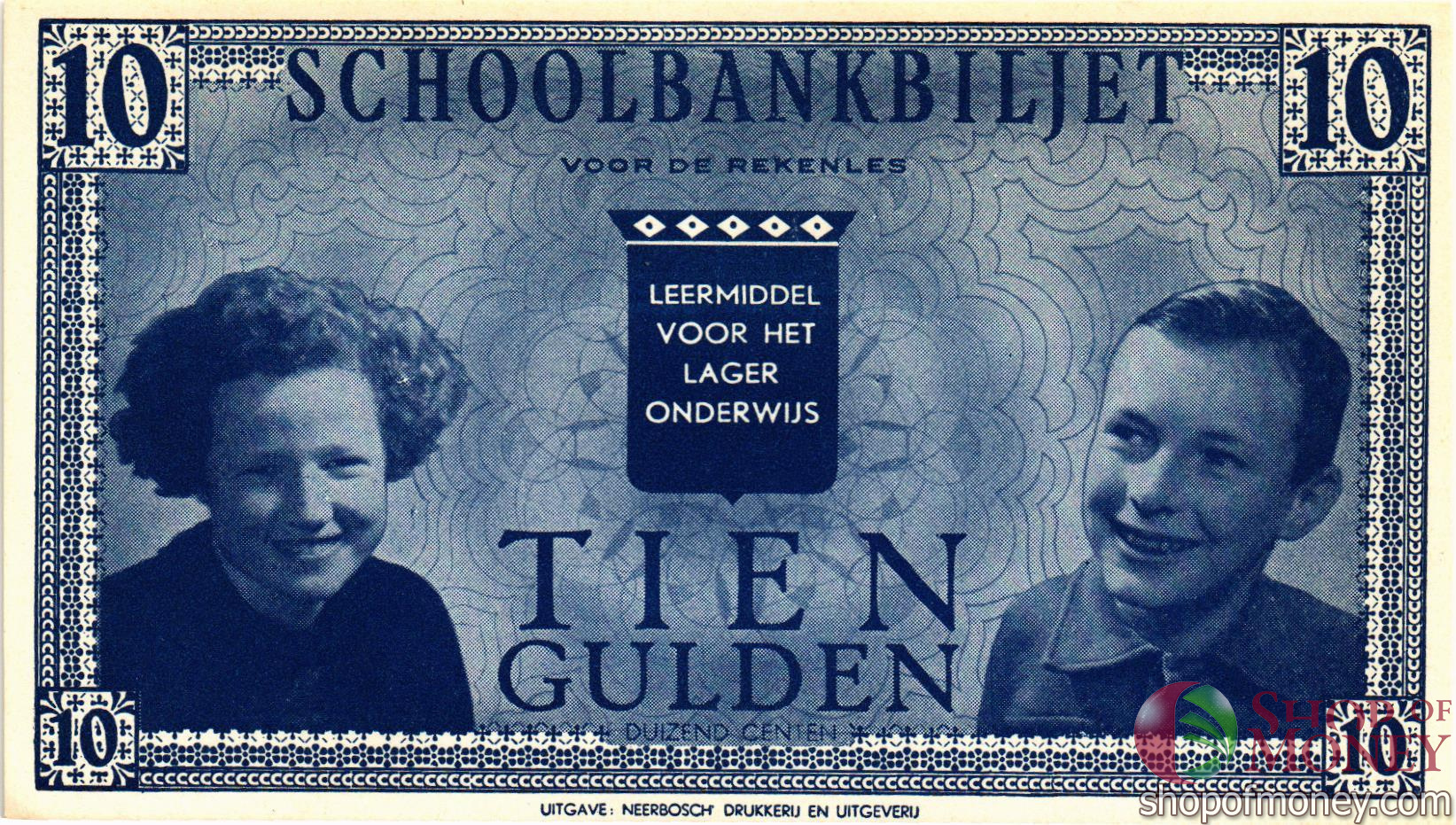 НИДЕРЛАНДЫ 10 ГУЛЬДЕНОВ (ШКОЛЬНЫЕ ДЕНЬГИ)