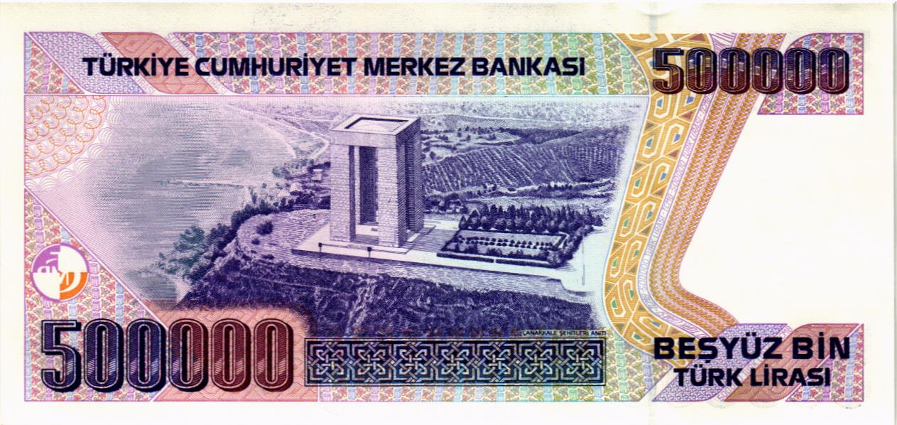 ТУРЦИЯ 500000 ЛИР мини 2