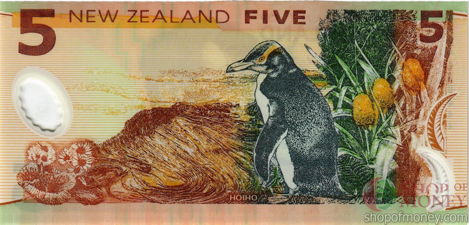 НОВАЯ ЗЕЛАНДИЯ 5 ДОЛЛАРОВ мини 2