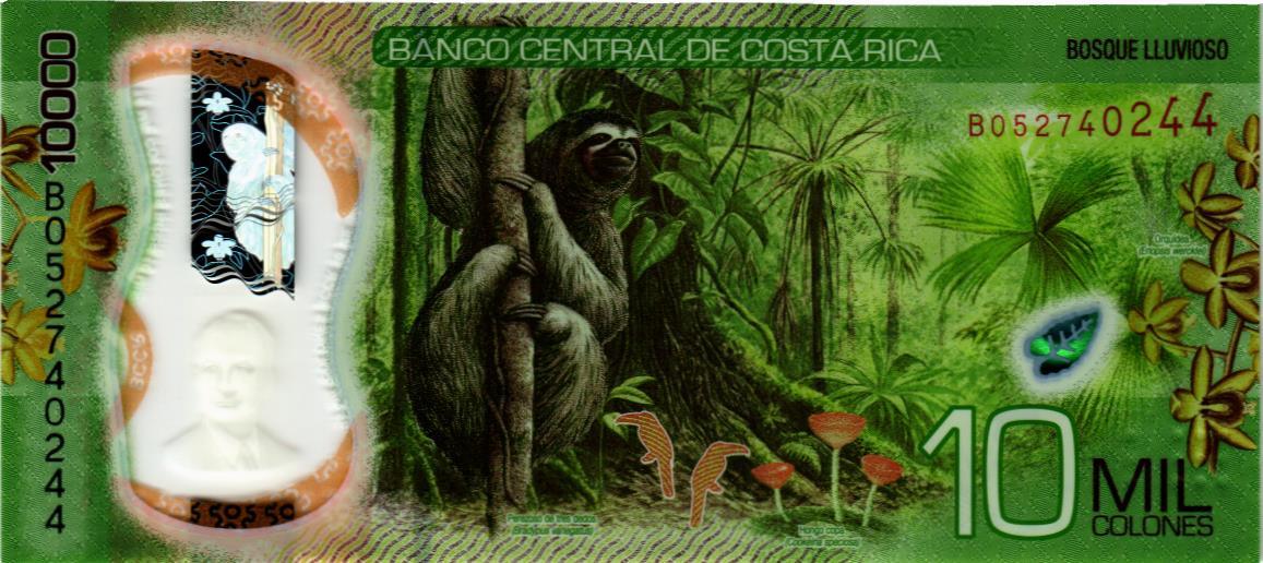 КОСТА-РИКА 10000 КОЛОН мини 2