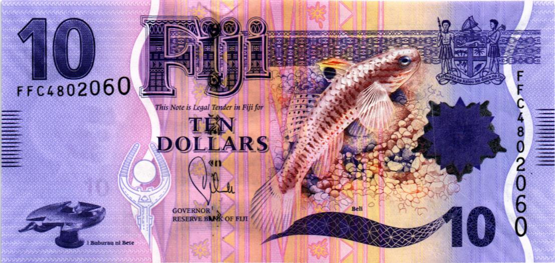 ФИДЖИ 10 ДОЛЛАРОВ мини 1