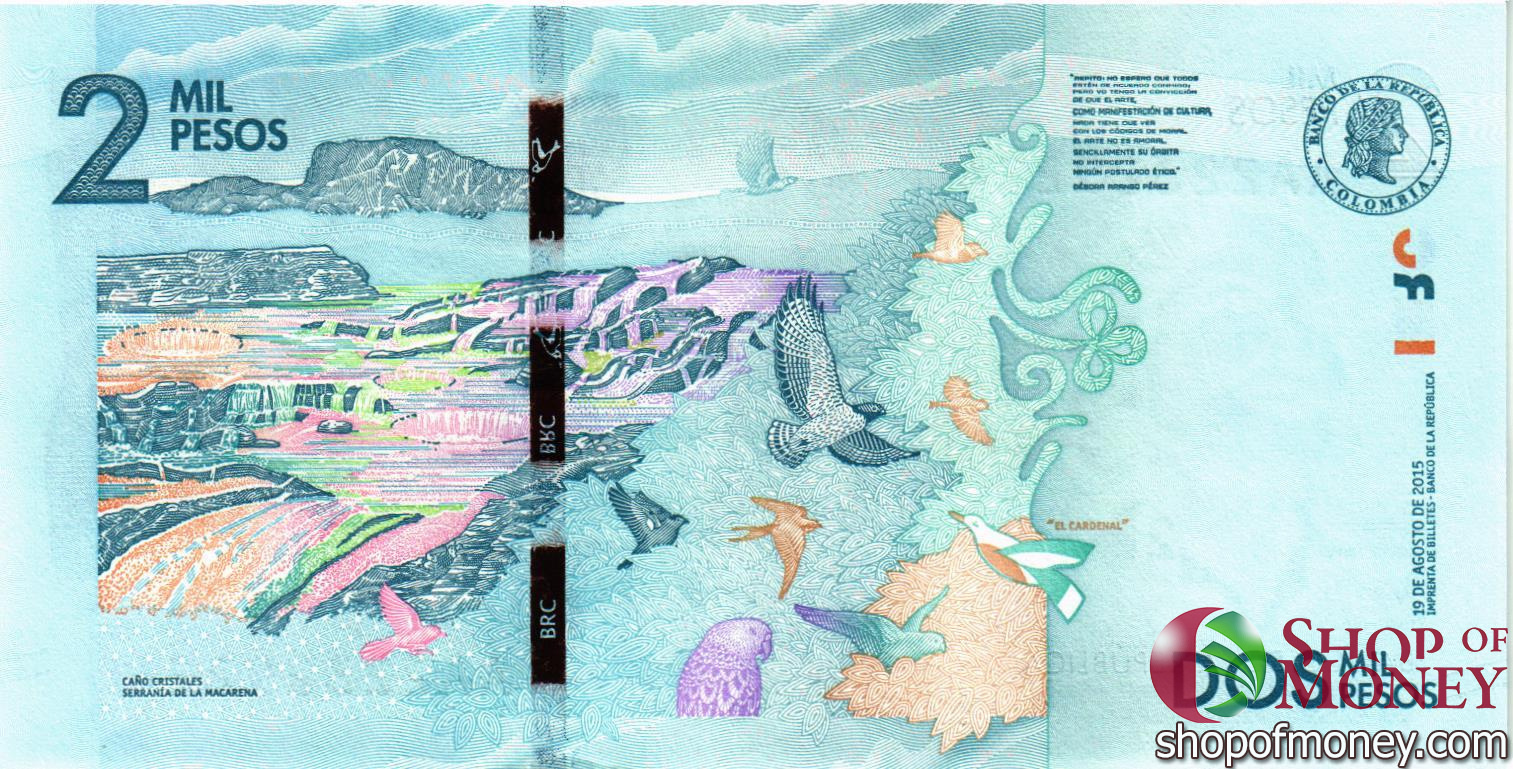КОЛУМБИЯ 2000 ПЕСО (СЕРИЯ -АА-) мини 2