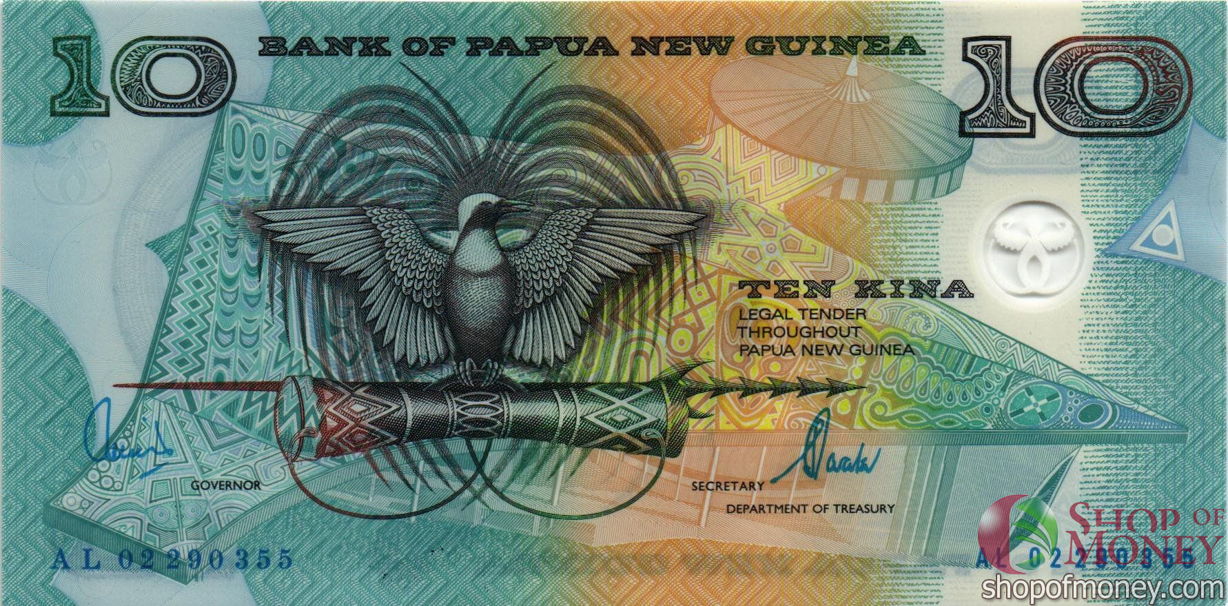 ПАПУА-НОВАЯ ГВИНЕЯ 10 КИНА