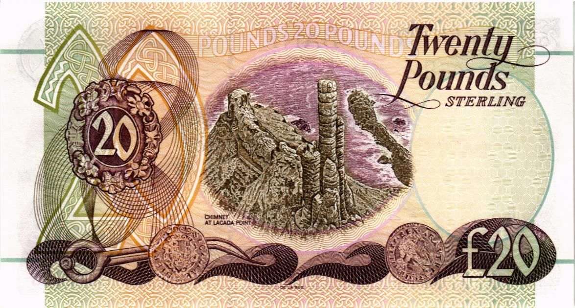 СЕВЕРНАЯ ИРЛАНДИЯ 20 ФУНТОВ (FIRST TRUST BANK) мини 2
