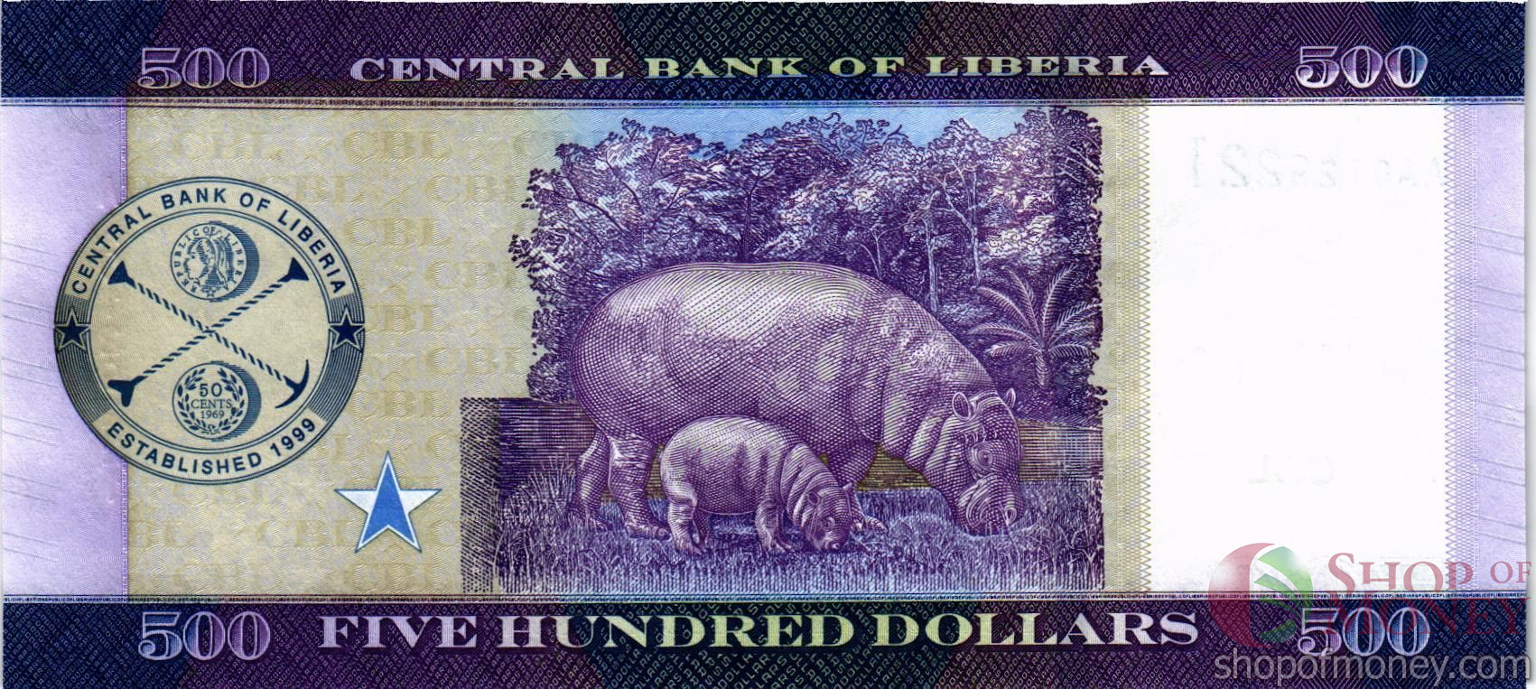 ЛИБЕРИЯ 500 ДОЛЛАРОВ мини 2