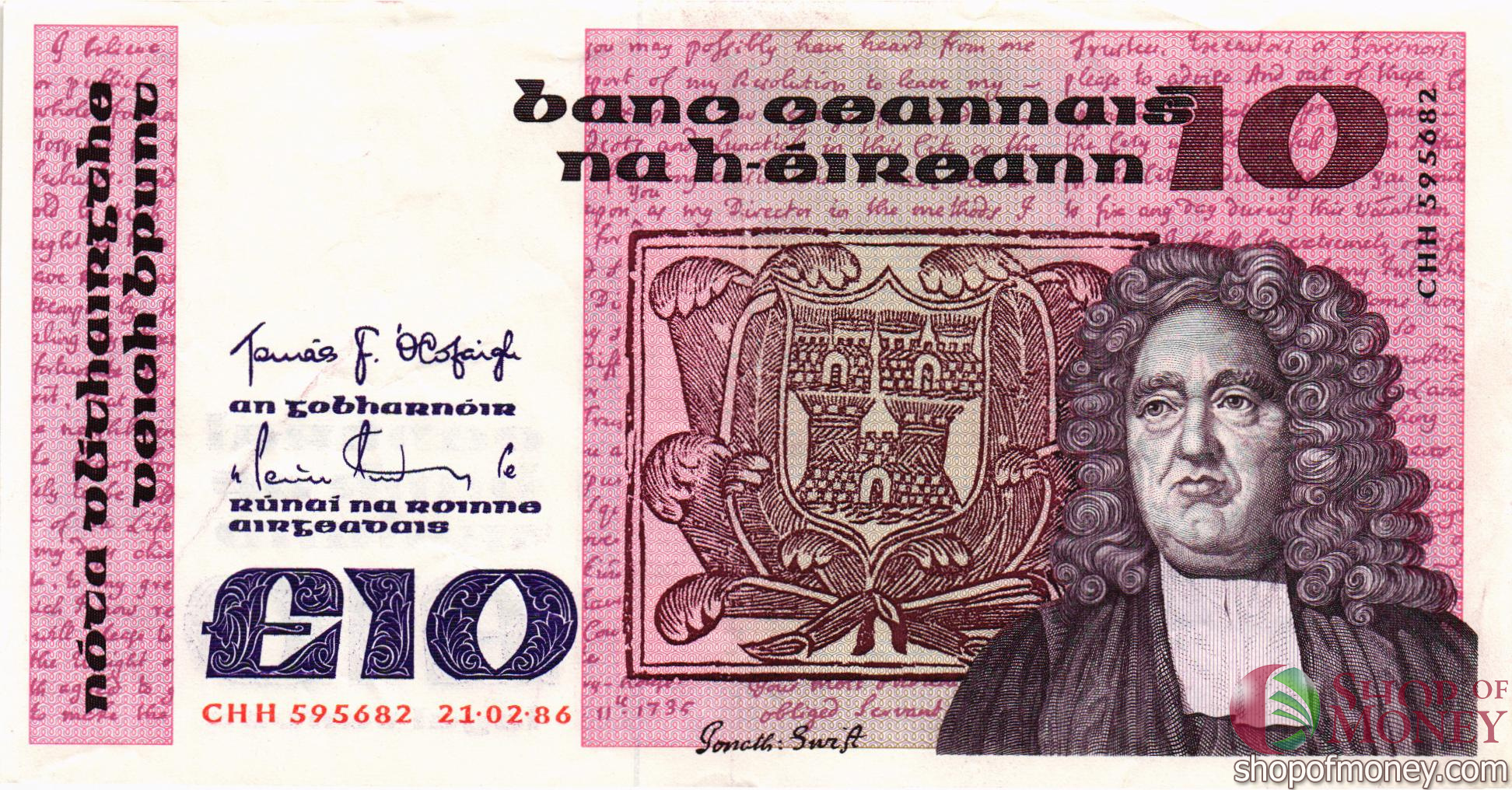 ИРЛАНДИЯ 10 ФУНТОВ мини 1