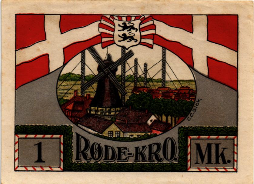 ДАНИЯ-ГЕРМАНИЯ 1 МАРКА (НОТГЕЛЬД) мини 1