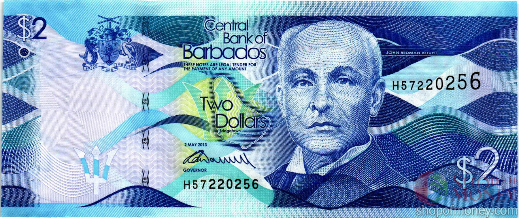БАРБАДОС 2 ДОЛЛАРА