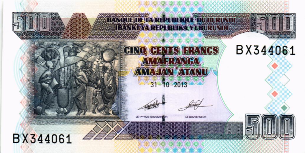 БУРУНДИ 500 ФРАНКОВ мини 1