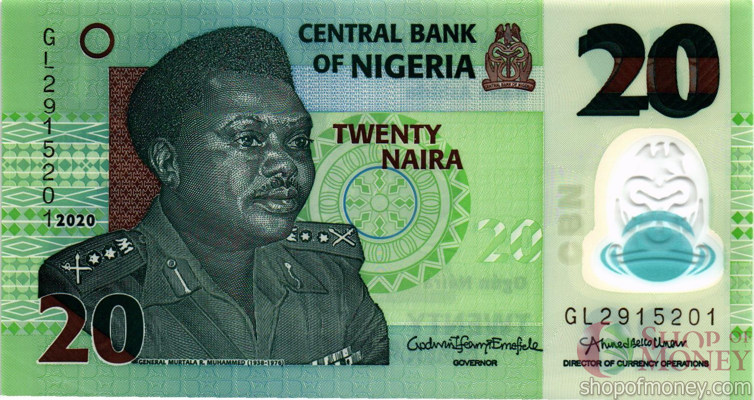 НИГЕРИЯ 20 НАЙРА мини 1
